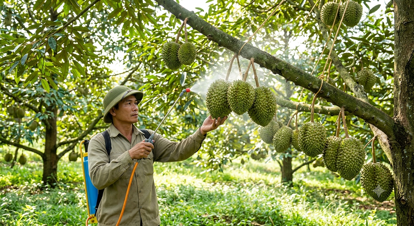 Giai đoạn 4: Nuôi trái sầu riêng