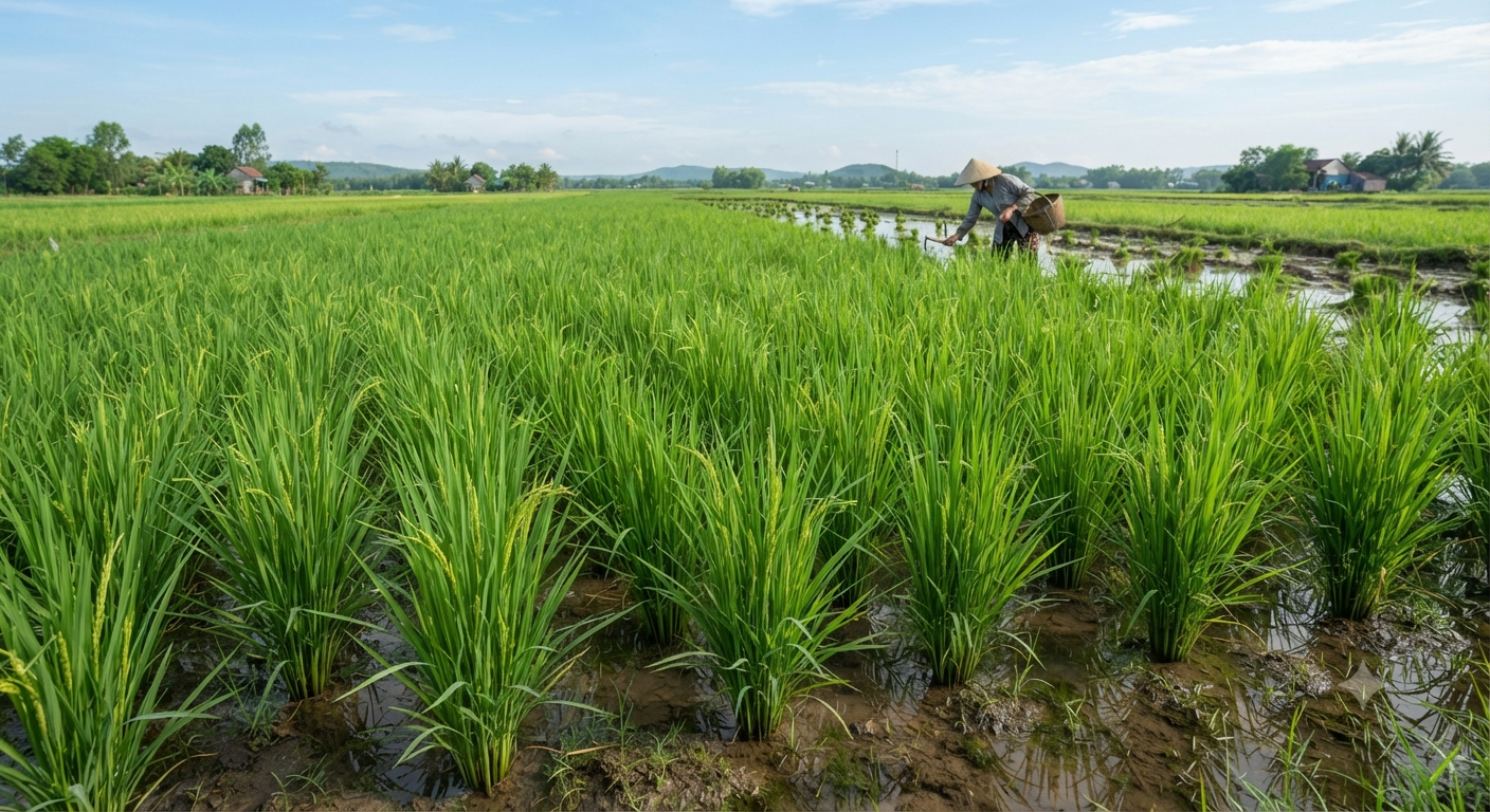 Phân NPK 20-20-15 phù hợp với giai đoạn sinh trưởng nào của cây lúa?